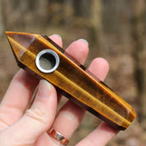 Tigers Eye Crystal Pipe